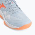Кросівки волейбольні жіночі Mizuno Wave Momentum Pro Mid blue finch/lava orange/flamingo coral 7