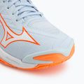Кросівки волейбольні жіночі Mizuno Wave Lightning Elite blue finch/white/lava orange 7