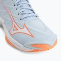 Кросівки волейбольні жіночі Mizuno Wave Lightning Elite Mid blue finch/whitelava orange 7