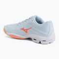 Кросівки волейбольні жіночі Mizuno Wave Lightning Pro blue finch/lava orange/flamingo coral 3