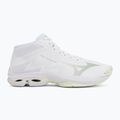 Кросівки волейбольні жіночі Mizuno Wave Lightning Pro Mid white/aqua gray/ambrosia 2