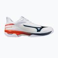 Кросівки тенісні чоловічі Mizuno Wave Exceed Court AC white/insignia blue/orange