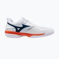 Кросівки тенісні чоловічі Mizuno Wave Exceed Court AC white/insignia blue/orange 2