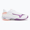 Кросівки тенісні жіночі Mizuno Wave Exceed Court AC white/dahlia/lava orange 2