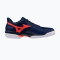 Кросівки тенісні чоловічі Mizuno Wave Exceed Court CC beacon blue/lava orange/white 2