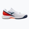 Кросівки тенісні чоловічі Mizuno Neo Ace CC white/insignia blue/orange 2