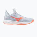Кросівки волейбольні жіночі Mizuno Wave Luminous Elite blue finch/lava orange/flamingo coral