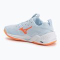 Кросівки гандбольні жіночі Mizuno Wave Stealth Neo 2.1 blue finch/lava orange/white 3