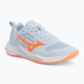 Кросівки гандбольні жіночі Mizuno Wave Stealth Pro blue finch/lava orange