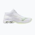 Кросівки волейбольні жіночі Mizuno Wave Lightning Pro Mid white/aqua gray/ambrosia