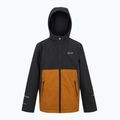 Куртка противітряна дитяча REGATTA Hillain Warm black/pumpkin spice/ash 9