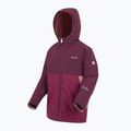 Куртка противітряна дитяча REGATTA Hillain Warm fig/dark pimento/dusty rose 9