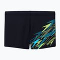 Плавки-боксерки чоловічі Speedo Medley Logo Aquashort anthracite/hyper teal