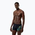 Плавки-боксерки чоловічі Speedo Medley Logo Aquashort anthracite/hyper teal 5