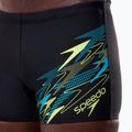 Плавки-боксерки чоловічі Speedo Medley Logo Aquashort anthracite/hyper teal 6