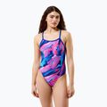 Купальник суцільний жіночий Speedo FL Printed Turnback brushy glitch/hope