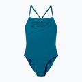 Жіночий цілісний купальник для плавання Speedo Endurance+ Logo Thin Strap кольору бірюзово-синій