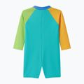 Купальник суцільний дитячий Speedo Colorblock Zip LS aqua breeze 2