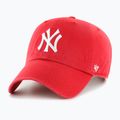 47 Бренд MLB New York Yankees CLEAN UP бейсболка червона