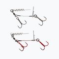 Оснащення Savage Gear Carbon49 Corkscrew Stinger 2 шт. срібрне i червоне 61761 4