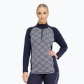 Кофта термоактивна жіноча Dovre Wool Organic Half Zip navy
