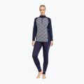 Кофта термоактивна жіноча Dovre Wool Organic Half Zip navy 2