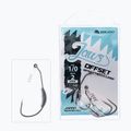 Гачок для приманок Mikado Jaws Offset з грузилом 7G 3 шт. сріблястий HJA04