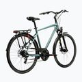Велосипед трекінговий чоловічий KROSS Trans 3.0 зелений/срібний/глянцевий 3