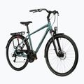 Велосипед трекінговий чоловічий KROSS Trans 3.0 зелений/срібний/глянцевий 2