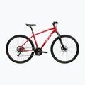 Велосипед кросовий KROSS Evado 4.0 бордовий/білий/глянець