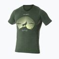 Футболка термічна чоловіча Brubeck Outdoor Merino Wool Pro темно-зелений/вовк 2 3