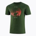 Футболка термічна чоловіча Brubeck Outdoor Merino Wool Pro SS dark green/tree 3