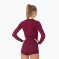 Жіноча термоактивна кофта Brubeck Active Wool сливовий 2