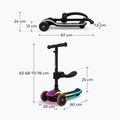 Самокат трьохколісний дитячий Kinderkraft Raket Up black 2