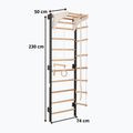 Драбинка гімнастична RINAGYM Steel Kom 2 graphit/white 14