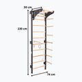Драбинка гімнастична RINAGYM Steel Kom 2 graphit 6