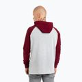 Кофта чоловіча Pitbull West Coast Hooded Small Logo grey/burgundy 2