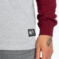 Кофта чоловіча Pitbull West Coast Hooded Small Logo grey/burgundy 4