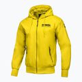Чоловіча спортивна нейлонова куртка Pitbull West Coast з капюшоном жовтого кольору