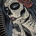 Футболка жіноча Pitbull West Coast Santa Muerte black 6