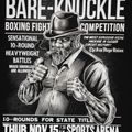 Чоловічий світшот Pitbull Bare Knuckle з капюшоном чорний 5