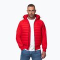 Куртка чоловіча Pitbull Palomar Padded Hooded Hybrid fluo/red 4