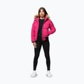 Куртка зимова жіноча Pitbull Azalea Quilted Hooded raspberry red 2
