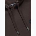 Чоловіча худі Pitbull Small Logo Hooded dark chocolate 3