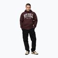Чоловіча худі Pitbull Norton Hooded dark burgundy 2