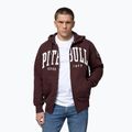 Чоловіча худі Pitbull Norton Hooded Zip dark burgundy 4