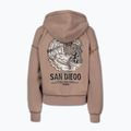 Кофта жіноча Pitbull Skull Surf Hooded Zip chocolate mousse 8