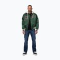 Куртка чоловіча Pitbull Mason San Diego Baseball Hooded bottle green/beige 2