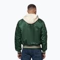 Куртка чоловіча Pitbull Mason San Diego Baseball Hooded bottle green/beige 3
