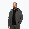 Кофта чоловіча Pitbull Sampson Hooded Zip Sweatshirt grey/green 4